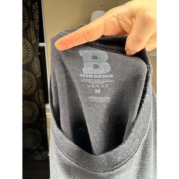 Pacsun Justin Bieber Stadium Tour Long Sleeve Tee Black Motorcycle Size Medium - Picture 4 of 6